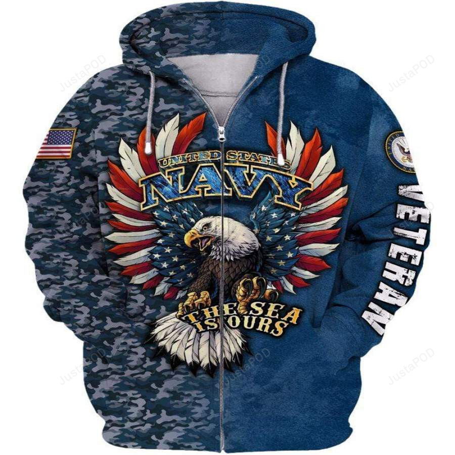 U.S Navy The Sea Is Ours 3D All Print Hoodie, Zip- Up Hoodie U.S Navy The Sea Is Ours 3D All Print Hoodie, Zip- Up Hoodie