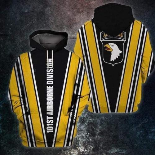 101 Airborne Native 3D All Print Hoodie, Zip- Up Hoodie