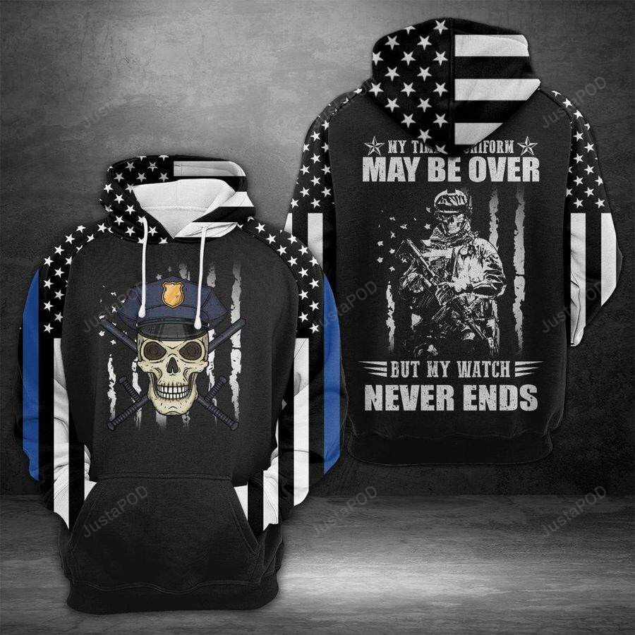 U.S Police My Time In Uniform 3D All Print Hoodie, Zip- Up Hoodie U.S Police My Time In Uniform 3D All Print Hoodie, Zip- Up Hoodie