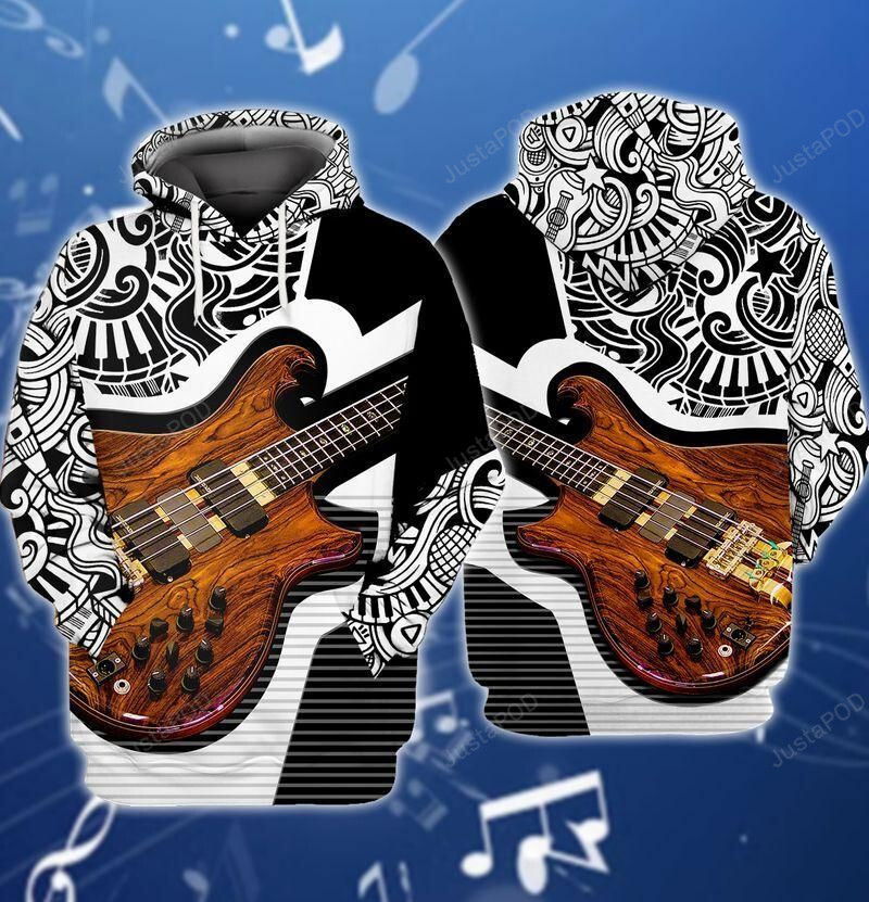 Guitar 3D All Over Print Hoodie, Zip-up Hoodie Guitar 3D All Over Print Hoodie, Zip-up Hoodie