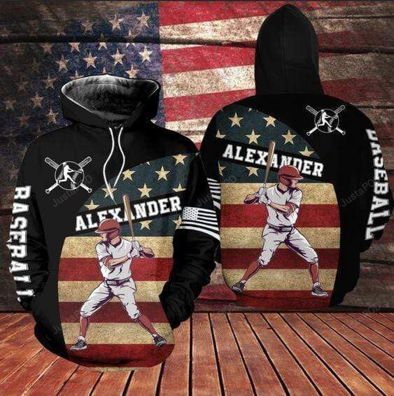 Personalized Baseball Player Flag Vingtage 3D All Print Hoodie, Zip- Up Hoodie Personalized Baseball Player Flag Vingtage 3D All Print Hoodie, Zip- Up Hoodie