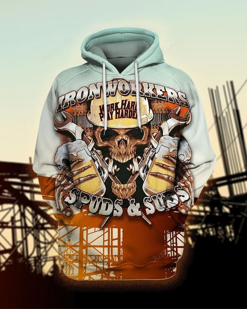 Ironworkers Spuds And Suds 3D All Over Printed Hoodie, Zip- Up Hoodie Ironworkers Spuds And Suds 3D All Over Printed Hoodie, Zip- Up Hoodie