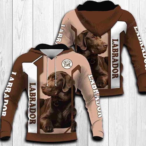 Labrador Like Chocolate 3D All Over Print Hoodie, Zip-up Hoodie