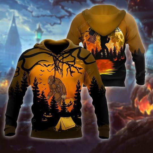 Big Foot 3D All Over Printed Hoodie, Zip- Up Hoodie Big Foot 3D All Over Printed Hoodie, Zip- Up Hoodie
