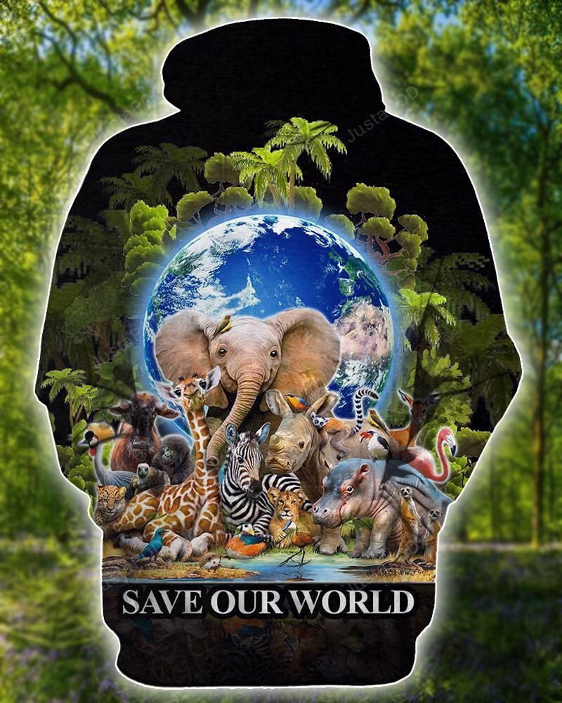 Save Animals The World 3D All Over Printed Hoodie, Zip- Up Hoodie Save Animals The World 3D All Over Printed Hoodie, Zip- Up Hoodie
