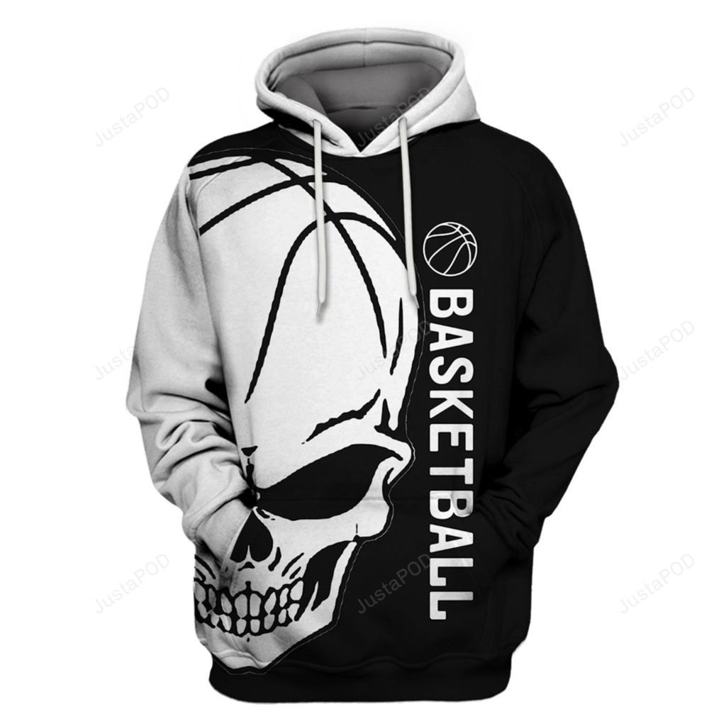 Basketball Skull 3D All Print Hoodie, Zip- Up Hoodie Basketball Skull 3D All Print Hoodie, Zip- Up Hoodie