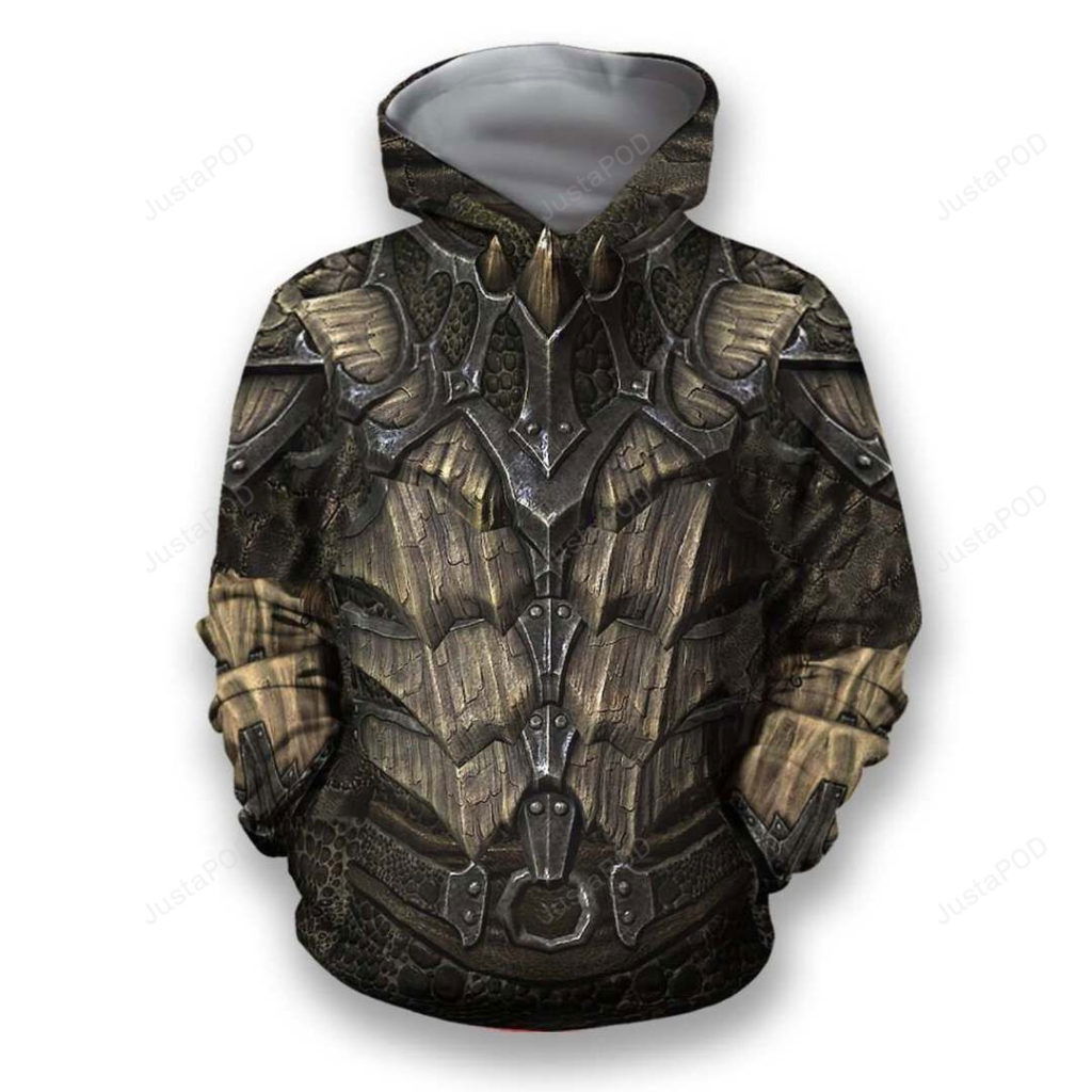 Dragonscale Armor 3D All Over Printed Hoodie, Zip- Up Hoodie