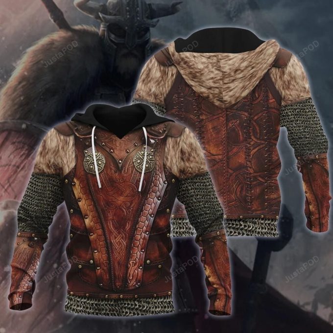 Viking Amor 3D All Over Printed Hoodie, Zip- Up Hoodie