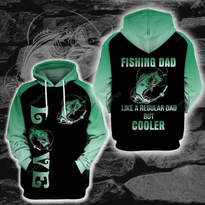 Fishing Dad 3D All Print Hoodie, Zip- Up Hoodie
