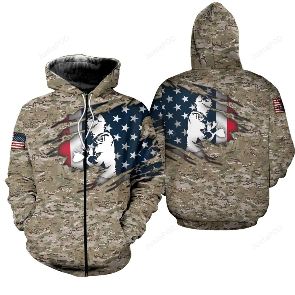 Football Usa Camo 3D All Print Hoodie, Zip- Up Hoodie Football Usa Camo 3D All Print Hoodie, Zip- Up Hoodie
