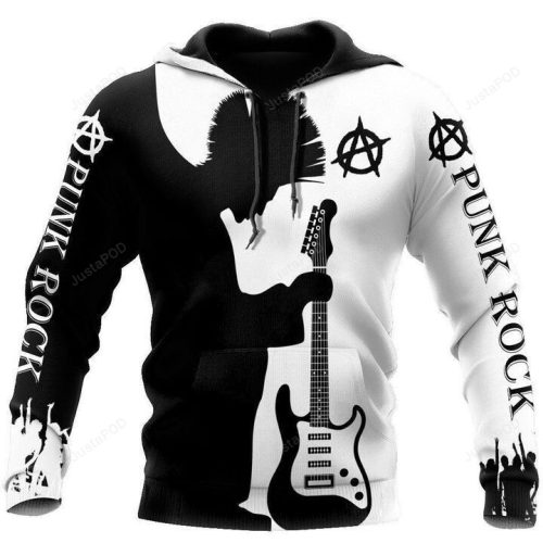 Punk Rock For My Life 3D All Over Print Hoodie, Zip-up Hoodie