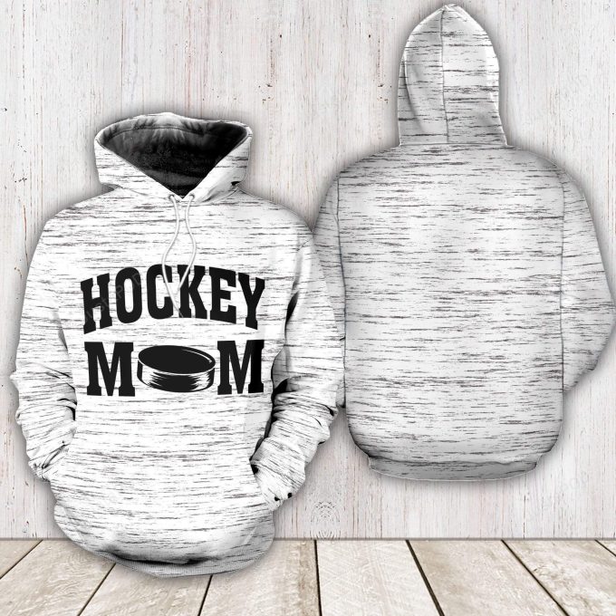 Hockey Mom 3D All Print Hoodie, Zip- Up Hoodie
