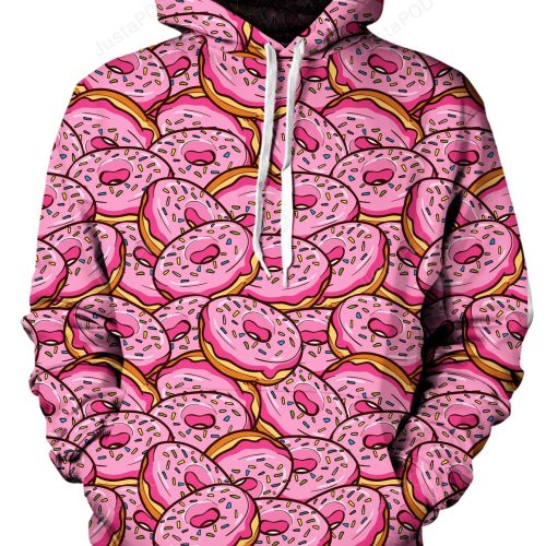 Donut Pile 3D All Print Hoodie, Zip- Up Hoodie