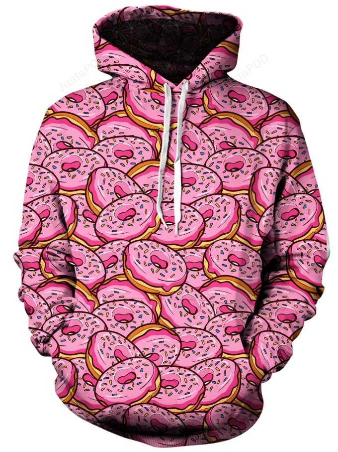 Donut Pile 3D All Print Hoodie, Zip- Up Hoodie