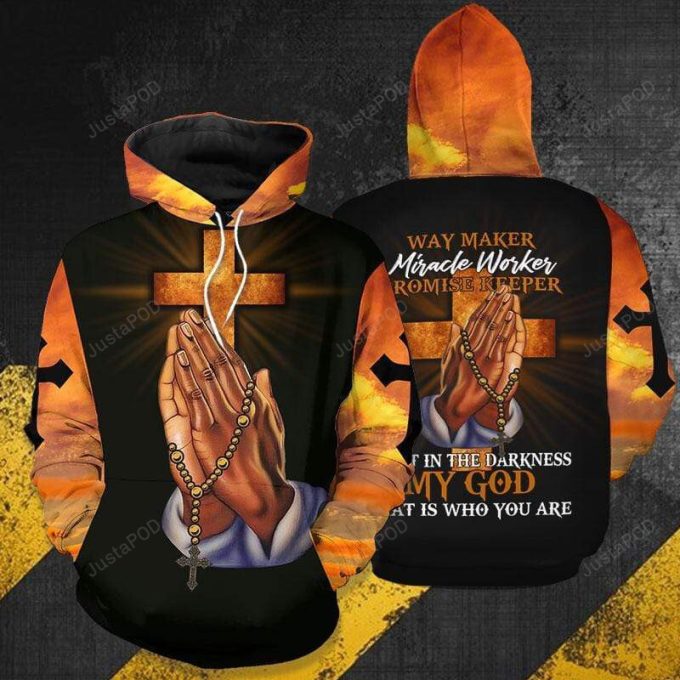 Way Maker Miracle Worker My God 3D All Print Hoodie, Zip- Up Hoodie