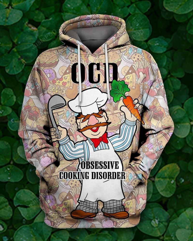 OCD Chef 3D All Over Printed Hoodie, Zip- Up Hoodie OCD Chef 3D All Over Printed Hoodie, Zip- Up Hoodie
