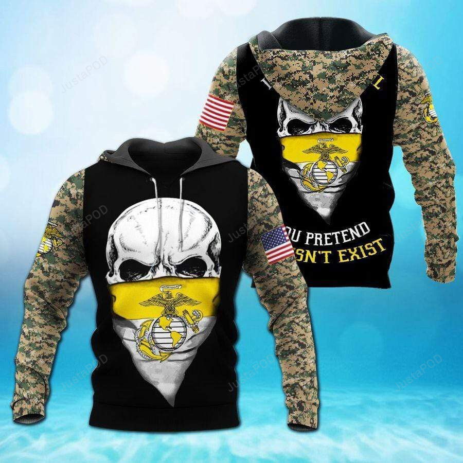 U.S Marine Corps I Hunt The Evil 3D All Print Hoodie, Zip- Up Hoodie U.S Marine Corps I Hunt The Evil 3D All Print Hoodie, Zip- Up Hoodie