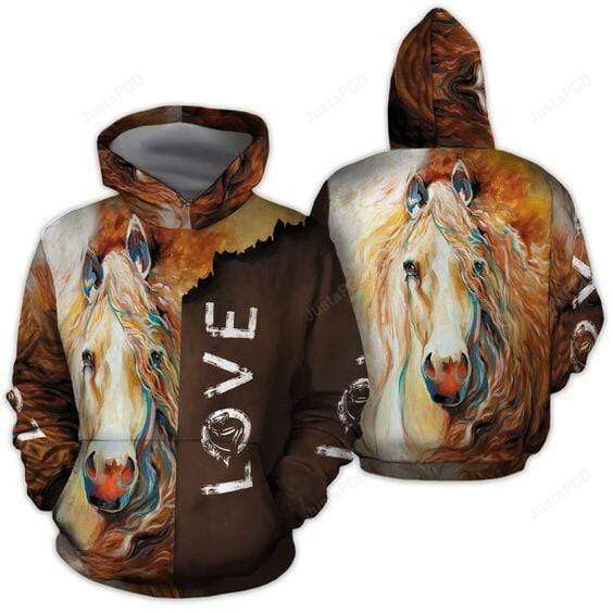 Horse Love 3D All Print Hoodie, Zip- Up Hoodie Horse Love 3D All Print Hoodie, Zip- Up Hoodie