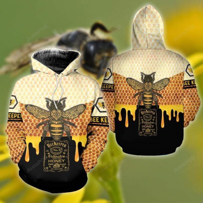Bee Keeper 3D All Print Hoodie, Zip- Up Hoodie