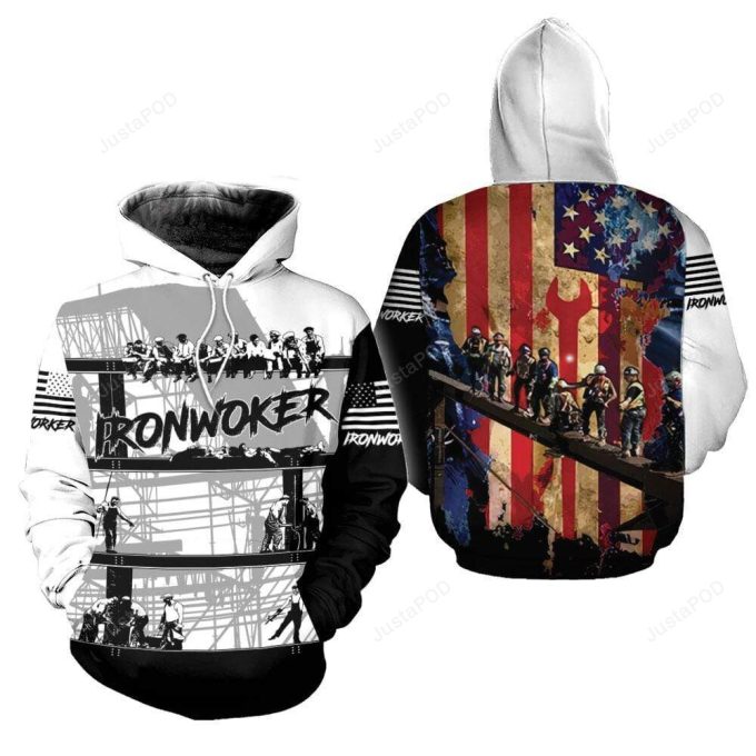 Ironworker In The Struction 3D All Print Hoodie, Zip- Up Hoodie