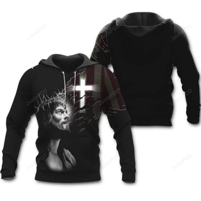 Light Cross Of Christ Jesus 3D All Print Hoodie, Zip- Up Hoodie