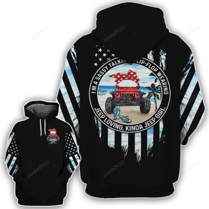 Jeep Loving Girl 3D All Print Hoodie, Zip- Up Hoodie