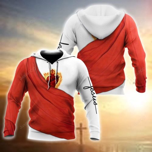 Jesus Heart Under 3D All Print Hoodie, Zip- Up Hoodie