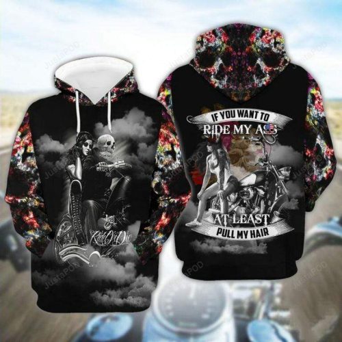 Skull Couple Motorcycle If You Want To Ride 3D All Print Hoodie, Zip- Up Hoodie