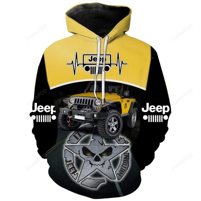 Yellow Jeep Nation Special 3D All Print Hoodie, Zip- Up Hoodie