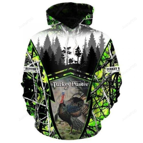Turkey Hunting 3D All Over Printed Hoodie, Zip- Up Hoodie
