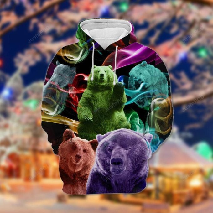 Amazing Bear 3D All Over Printed Hoodie, Zip- Up Hoodie