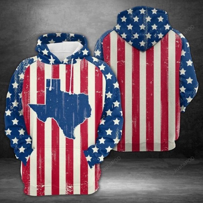 Amazing Texas 3D All Over Printed Hoodie, Zip- Up Hoodie