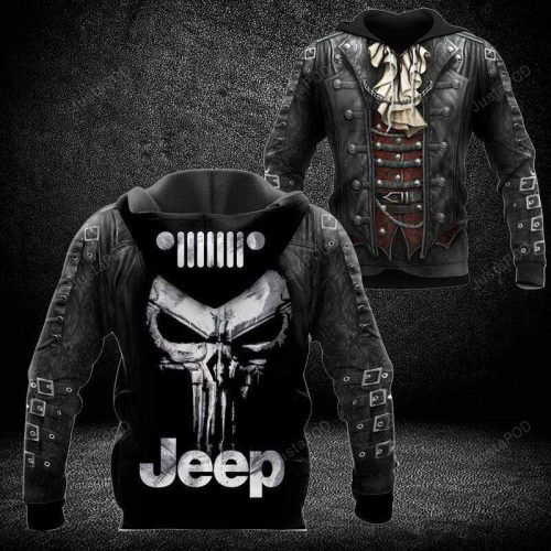 Jeep For Earl Skull 3D All Print Hoodie, Zip- Up Hoodie
