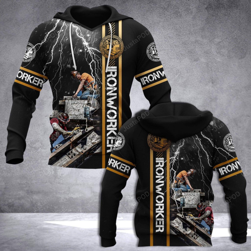 Ironworker Thunder 3D All Print Hoodie, Zip- Up Hoodie