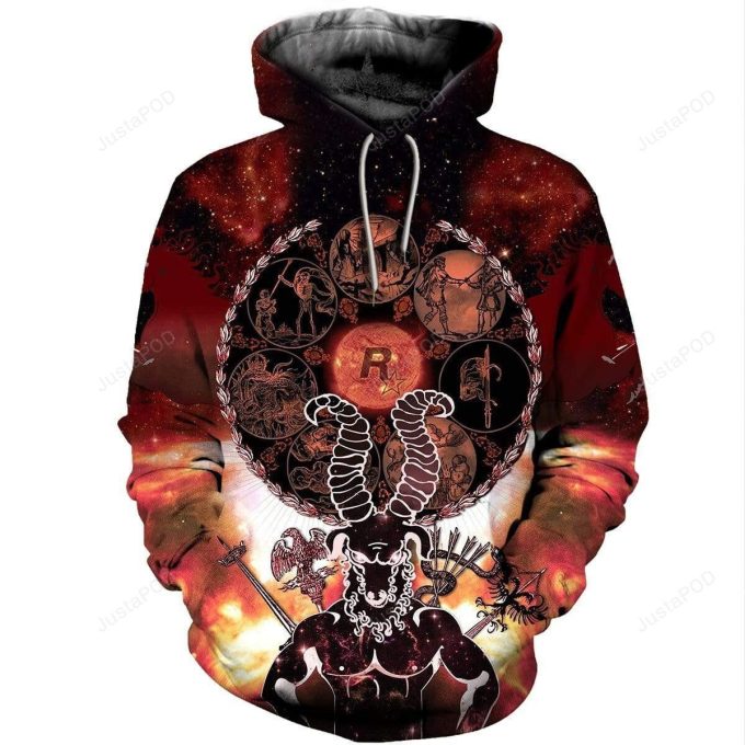 Aries Zodiac 3D All Print Hoodie, Zip- Up Hoodie