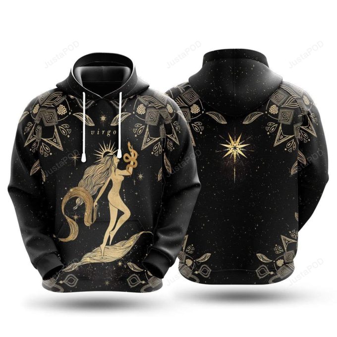 Virgo Zodiac 3D All Print Hoodie, Zip- Up Hoodie
