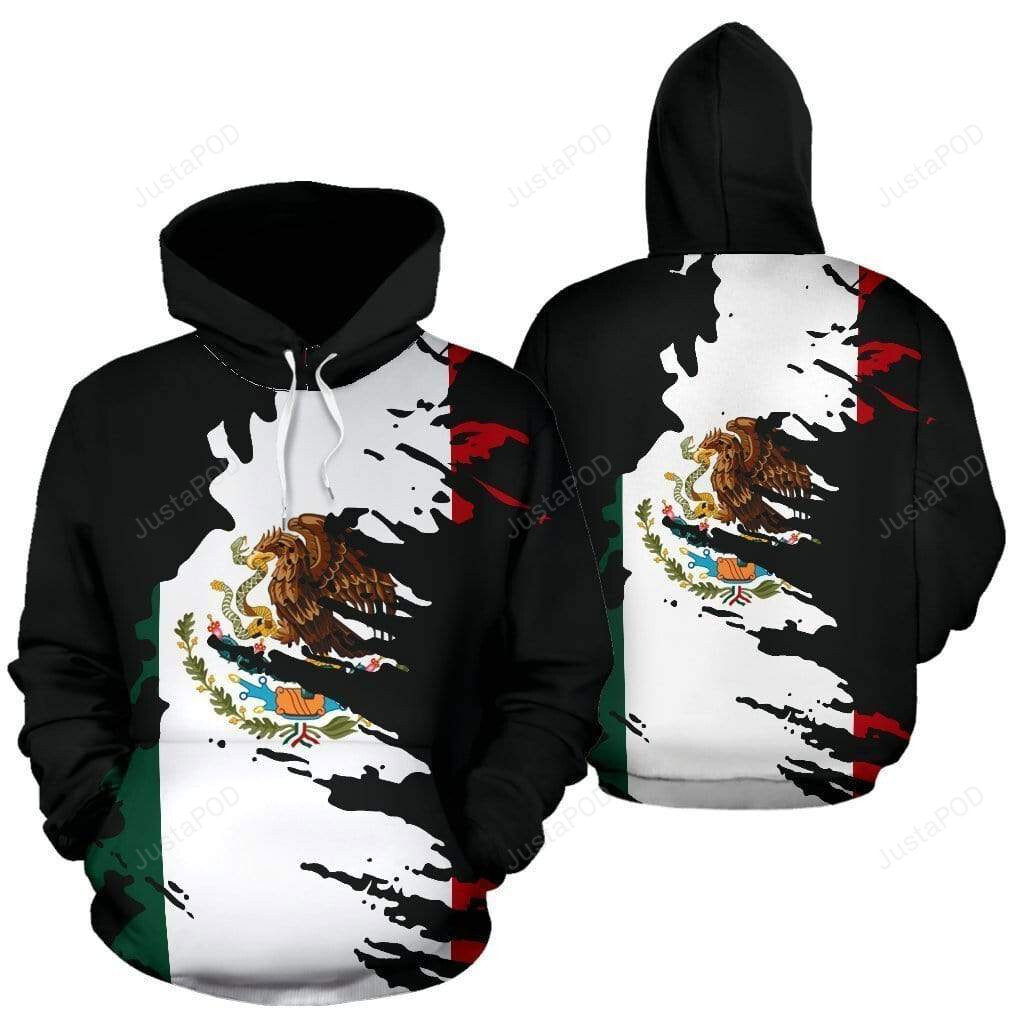 Mexican Flag Painting 3D All Print Hoodie, Zip- Up Hoodie