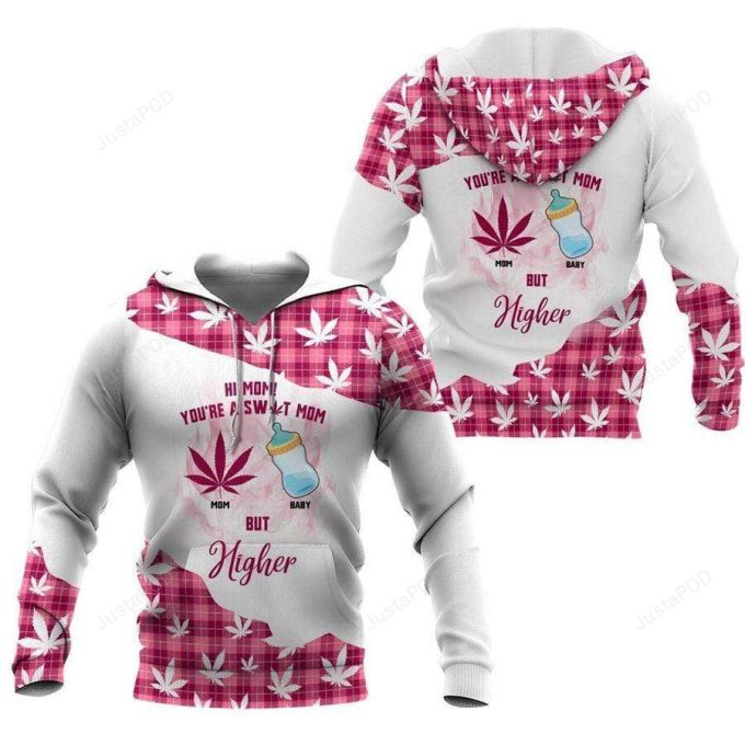Weed Mom 3D All Print Hoodie, Zip- Up Hoodie