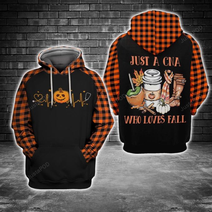 Just A CNA Who Loves Fall 3D All Print Hoodie, Zip- Up Hoodie