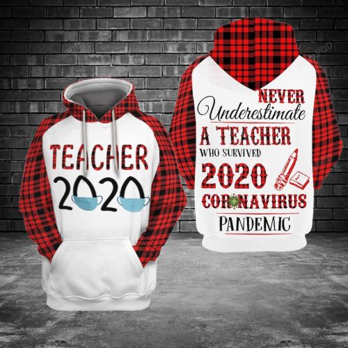 Teacher 2020 3D All Print Hoodie, Zip- Up Hoodie