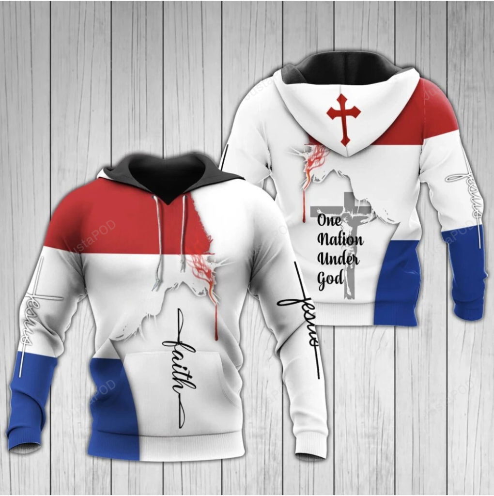 Jesus Netherland Faith 3D All Print Hoodie, Zip- Up Hoodie
