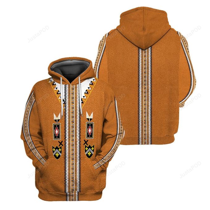 Native American 3D All Print Hoodie, Zip- Up Hoodie