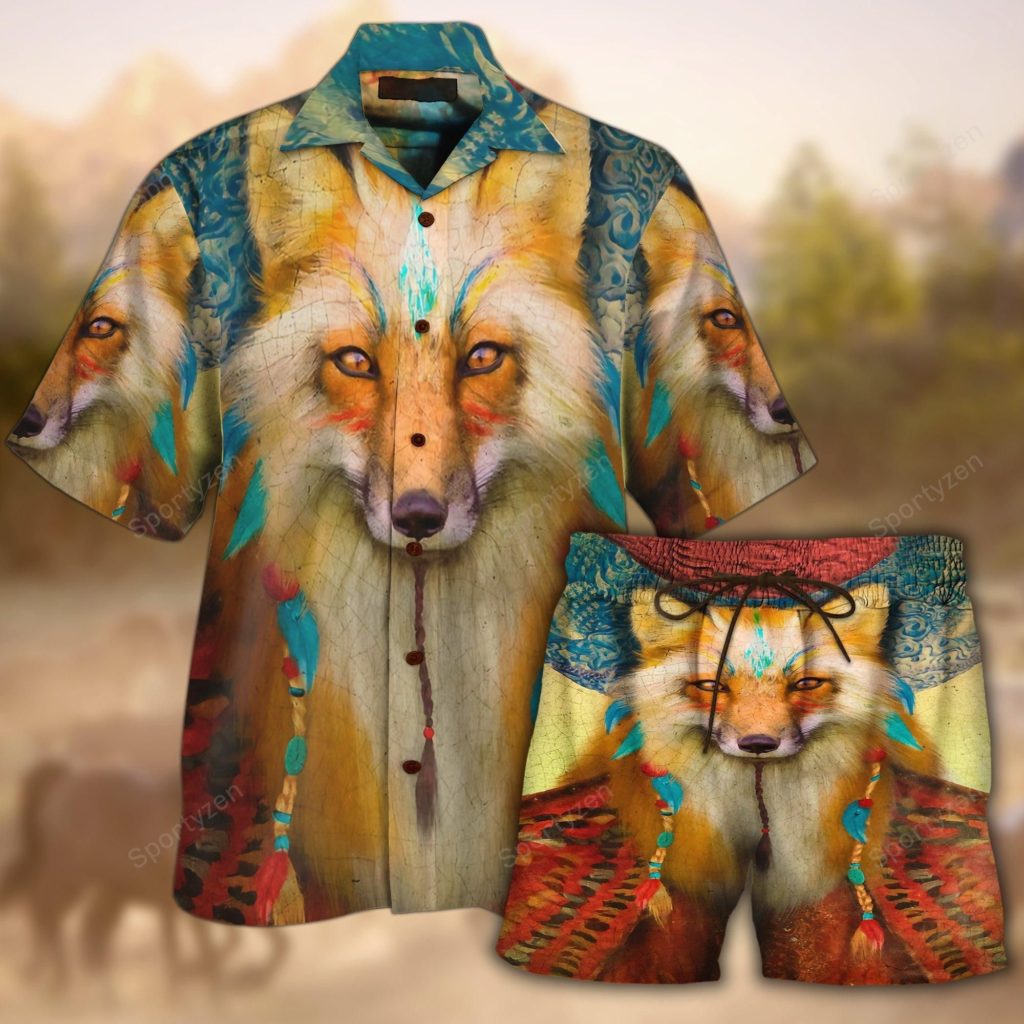 Colorful Art Hawaiian Aloha Shirts Native Wolf – Beach Shorts #DH Colorful Art Hawaiian Aloha Shirts Native Wolf – Beach Shorts #DH