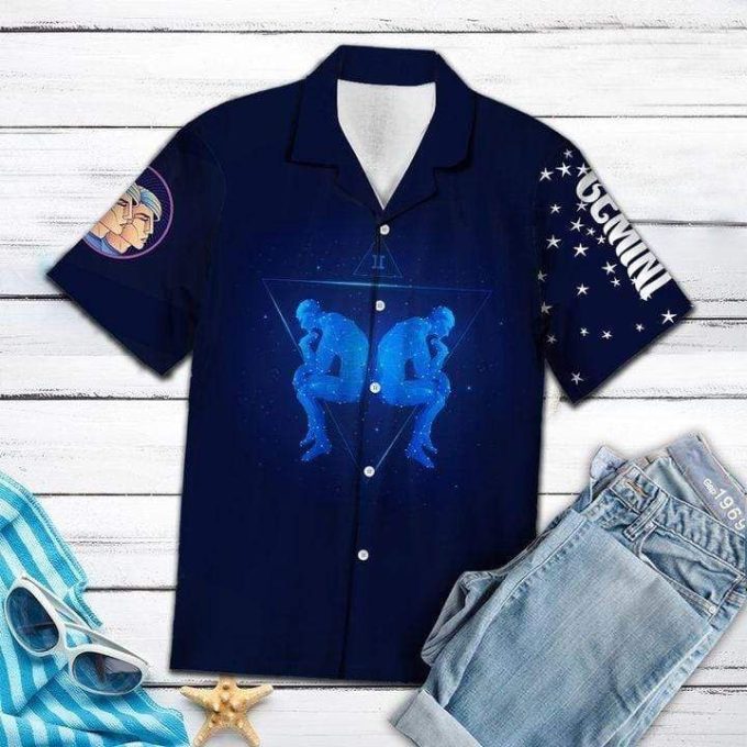 Gemini Horoscope Zodiac Hawaiian Shirt Birthday Gifts