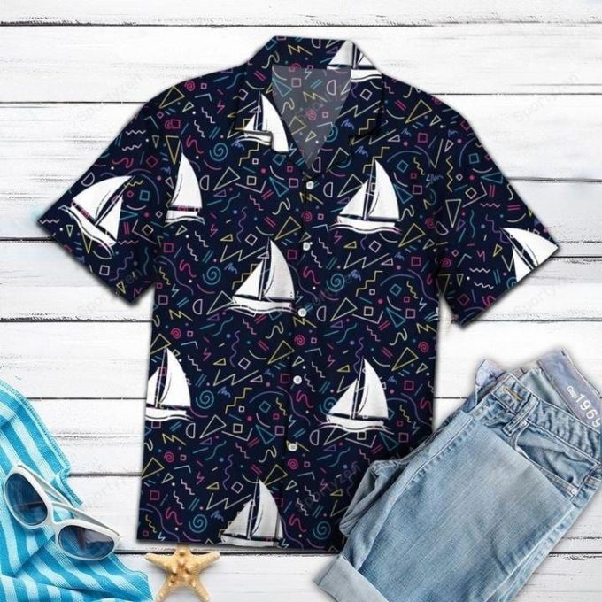 Amazing Boats Unisex Hawaiian Aloha Shirts #V