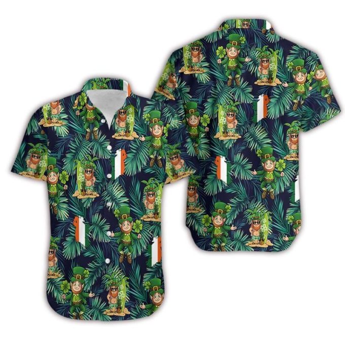Happy Leprechaun Patrick’s Day Hawaiian Aloha Shirts #DH