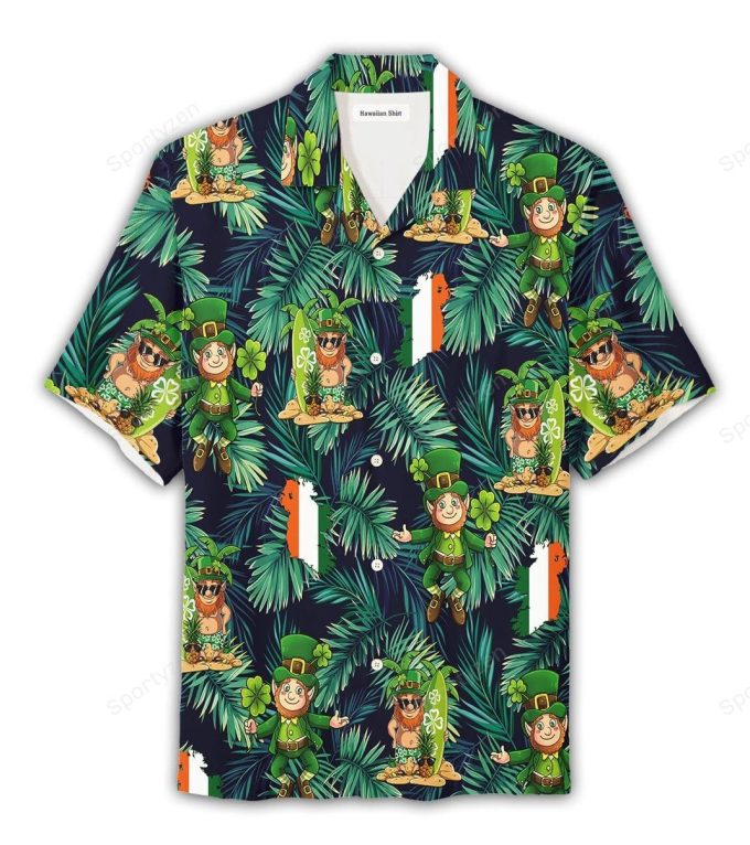 Happy Leprechaun Patrick’s Day Hawaiian Aloha Shirts #DH