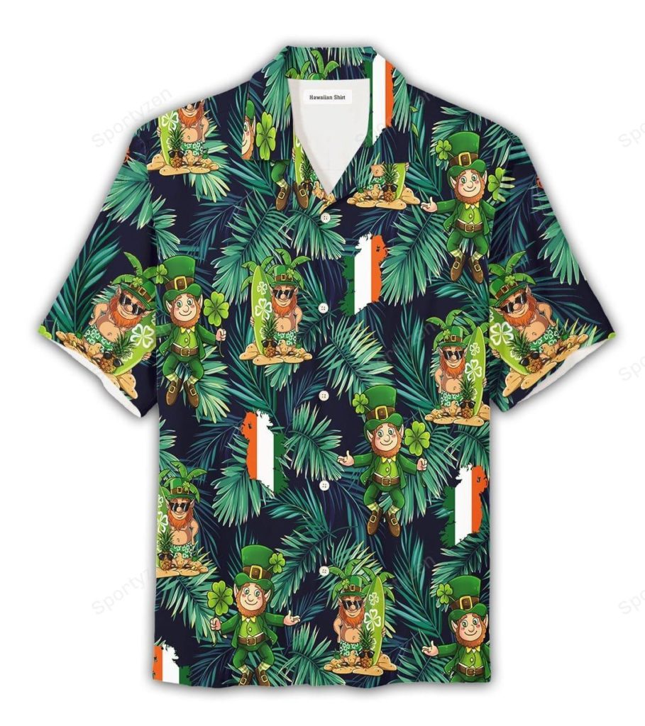 Happy Leprechaun Patrick’s Day Hawaiian Aloha Shirts #DH