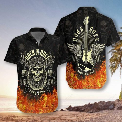 Guitar Born To Be Wild Hawaiian Shirt #H