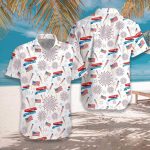 4th Of July US Fireworks Pattern Unisex Hawaiian Shirt